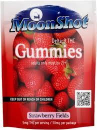 Moonshot Delta-9 THC Gummies — Strawberry Fields product package under investigation